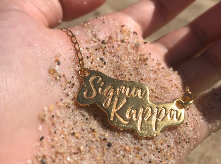 Sigma Kappa Pendant 3d printed 