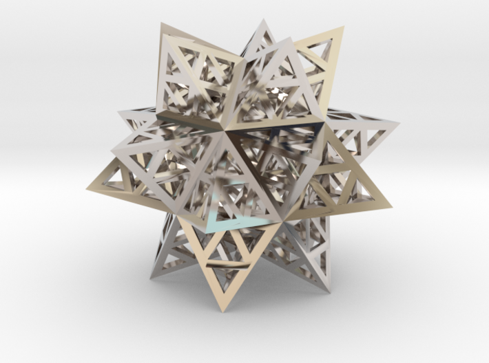 Stellated Triforce Icosahedron 1.6&quot; 3d printed