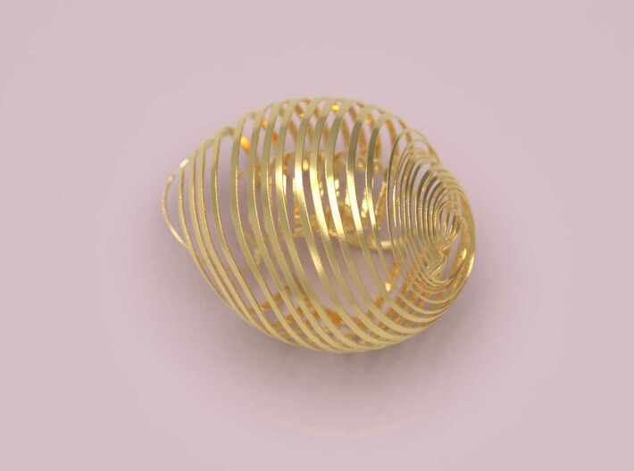 Shell pendant 3d printed 