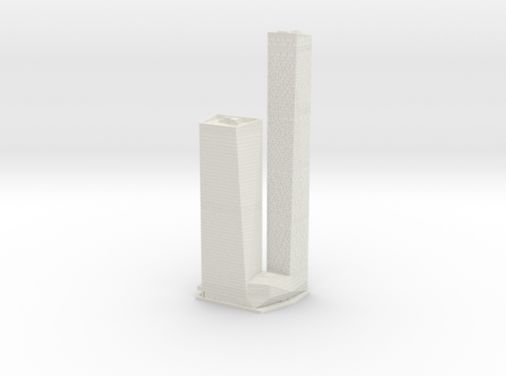 OKO Towers (1:2000) 3d printed