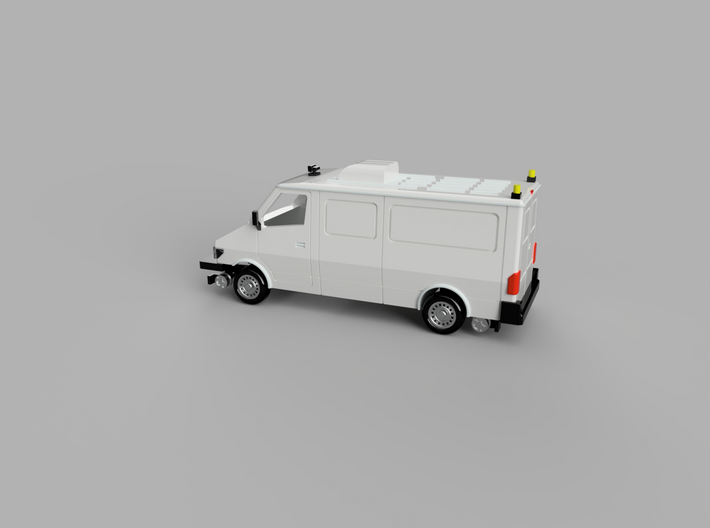 Service Van AC Unit Kit 1-87 HO Scale 3d printed 