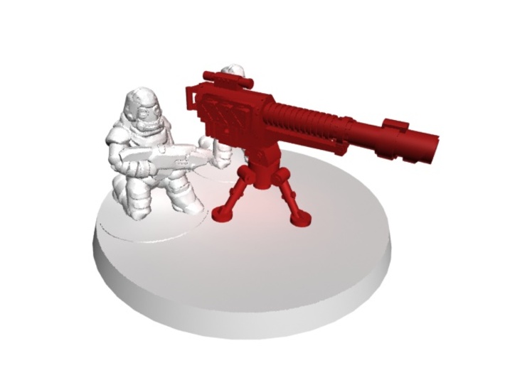 28mm drop laser cannon with tripod (3) 3d printed 