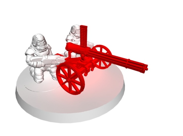 Gatling Gun 3d printed SIZE COMPARISON