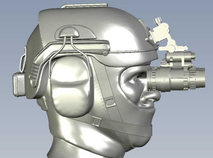 1/50 scale SOCOM operator F helmet & heads x 5 3d printed 