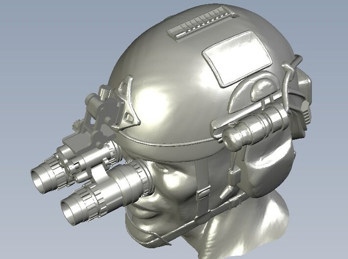 1/50 scale SOCOM operator G helmet & heads x 15 3d printed 