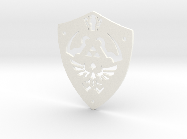 Zelda Hylian Shield Pendant 3d printed