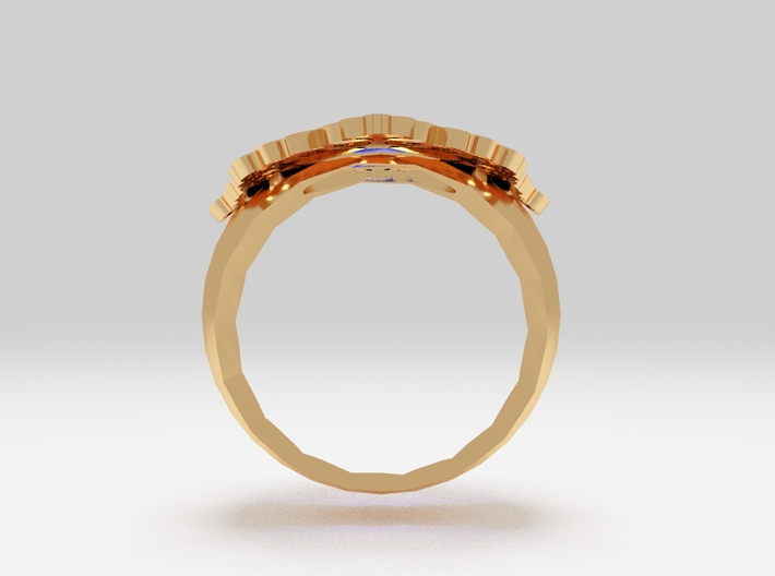 Sapphire srilangka Ring  3d printed 