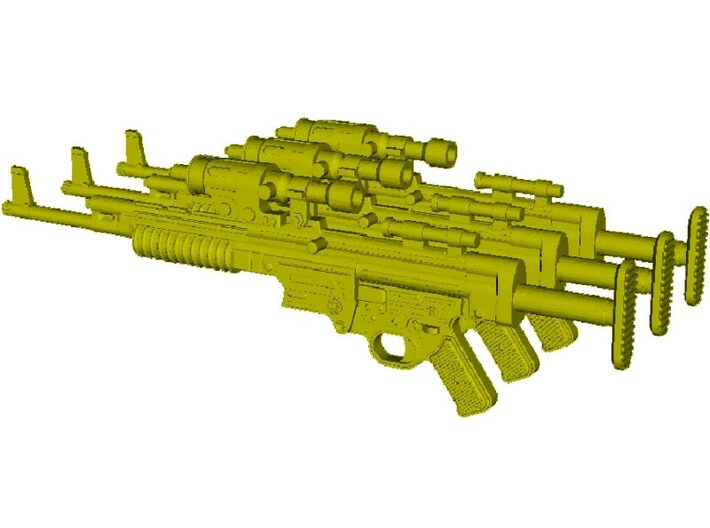 1/12 scale BlasTech A295 Star Wars V blasters x 3 3d printed