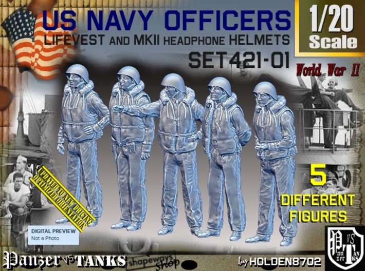 1/20 USN Officers Kapok Set421-01 3d printed