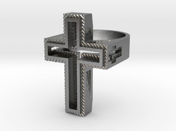 Empty Cross Ring 3d printed 