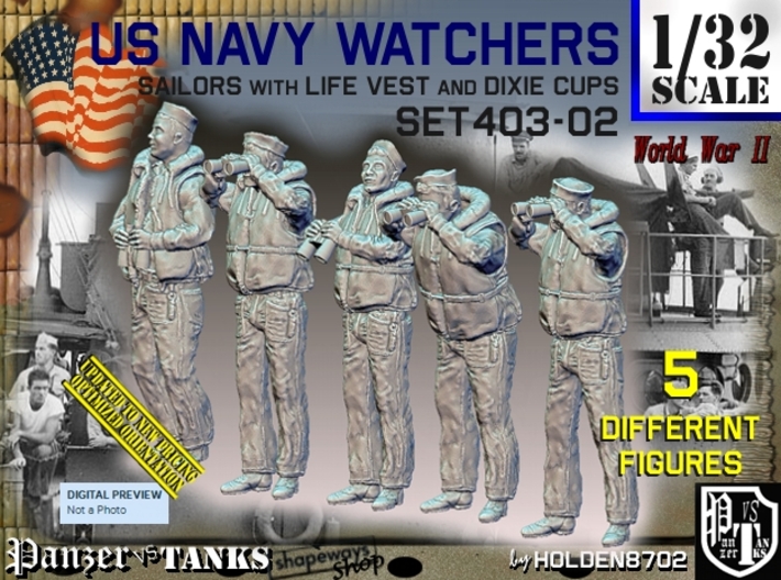 1/32 USN Watchers Set403-02 3d printed