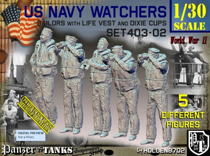 1/30 USN Watchers Set403-02 3d printed