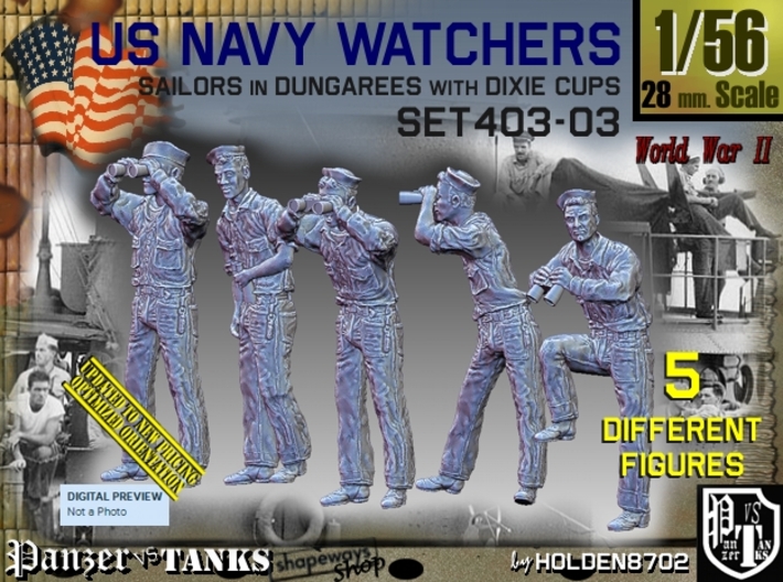 1/56 USN Watchers Set403-03 3d printed