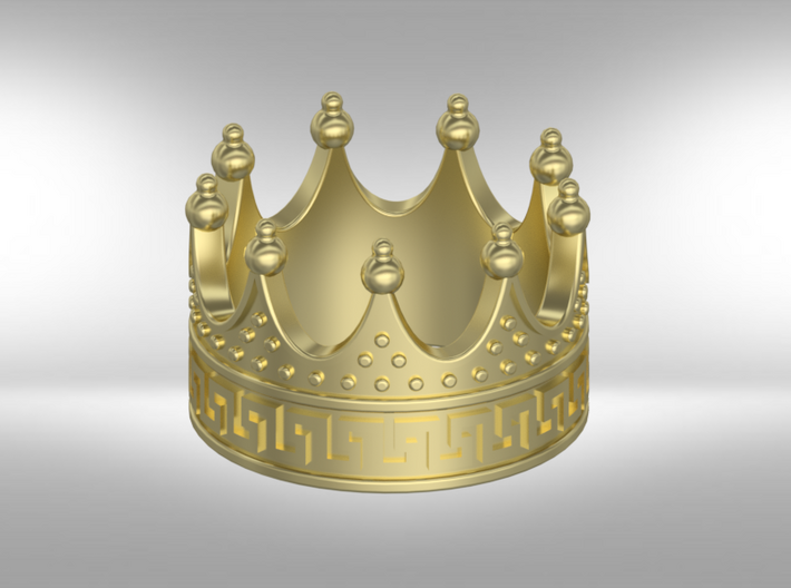MAGNIFICENT CROWN RING -50% OFF 3d printed 
