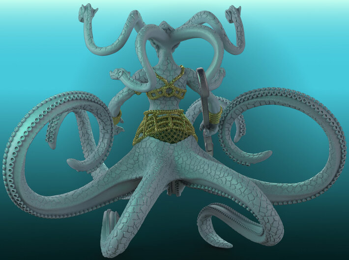 The Queen of the Sea 3d printed Presentation Render