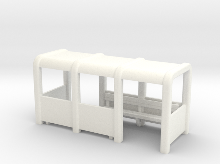 OO Gauge Platform/Bus Shelter 3d printed