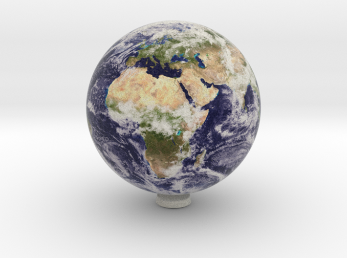 Earth 1:250 million 3d printed