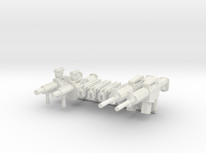 Combat Weapon Pack V2 for Playmobil figures 3d printed