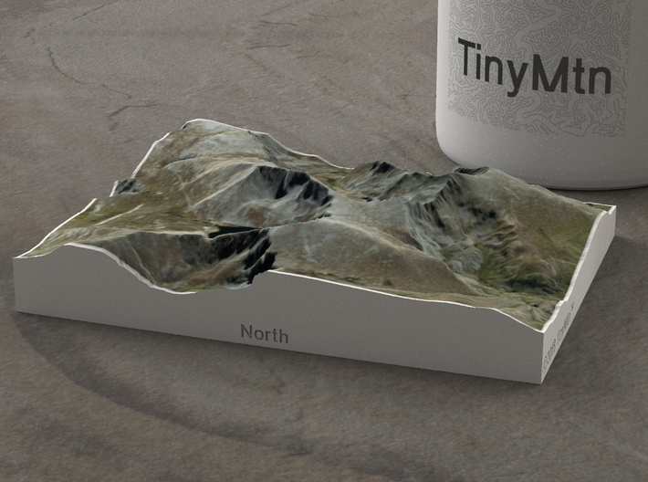 Evans/Bierstadt, Colorado, USA, 1:50000 3d printed 