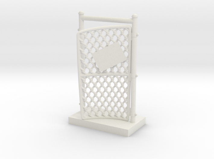 Chain Link Gate Damaged 3d printed