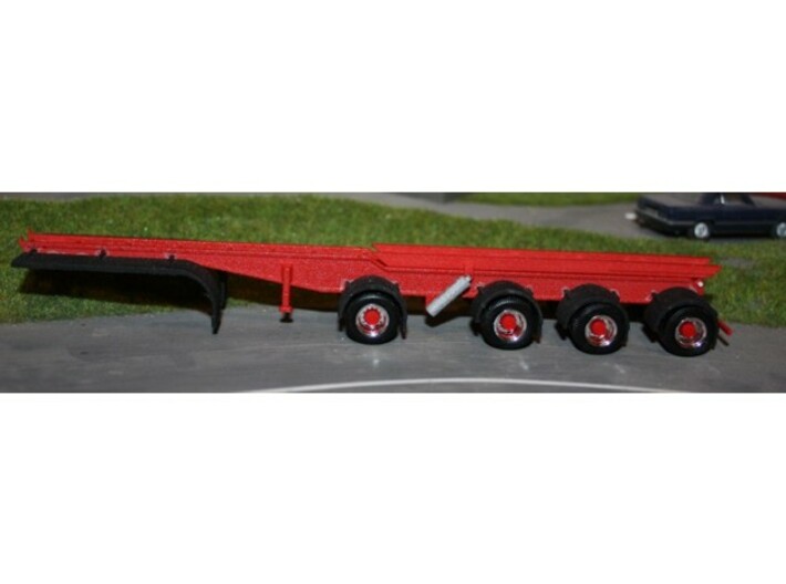 000627 4a Roll on off Trailer HO 3d printed