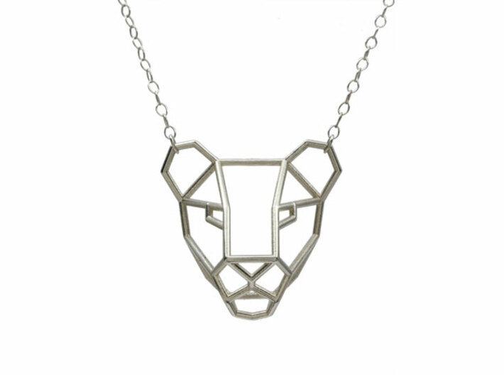 Lioness Pendant 3d printed