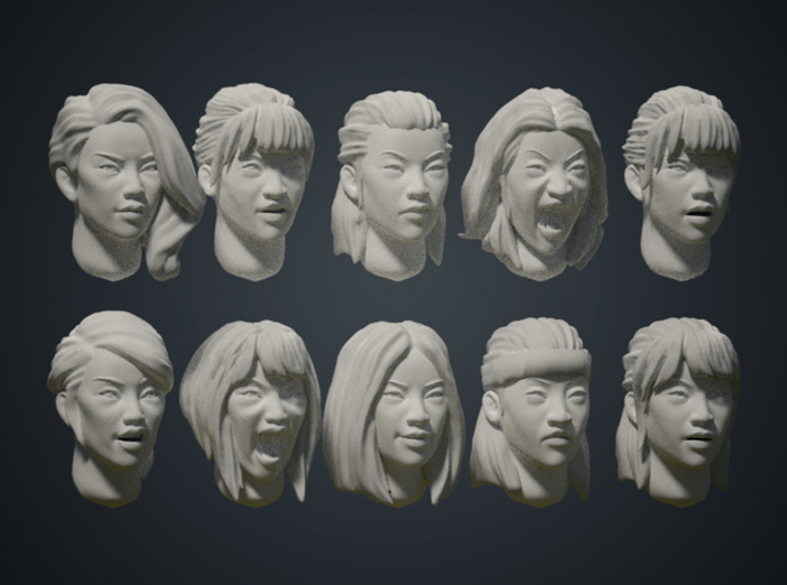 Warfaces2 - Asian Female 3d printed