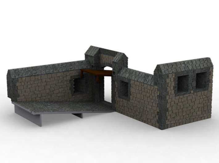 HOF082 - Barbican for the castle. 3d printed 