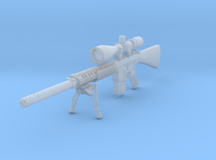 1/12th K11 bipod suppressor hunter scope 3d printed