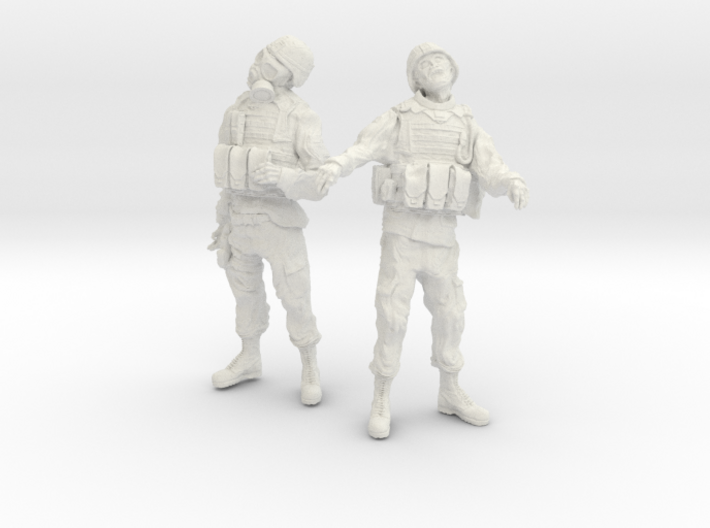 1-18 Military Zombie Set 3 3d printed 