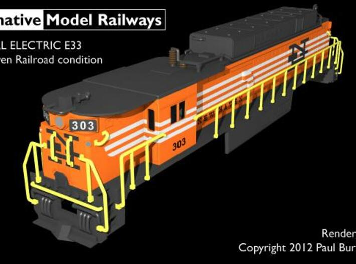 NE3301 N scale E33 loco - New Haven 3d printed