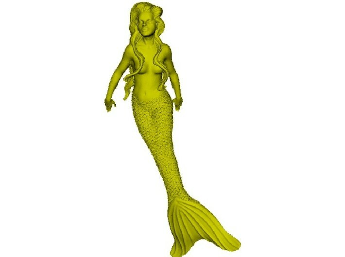 1/87 scale mermaid swimming figure x 1 3d printed