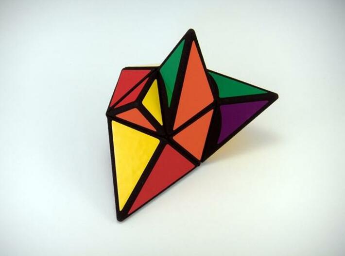TriTangle Puzzle 3d printed Scrambled