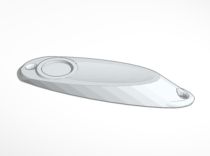 fishing lure wedge eye cavities 3d printed External Render