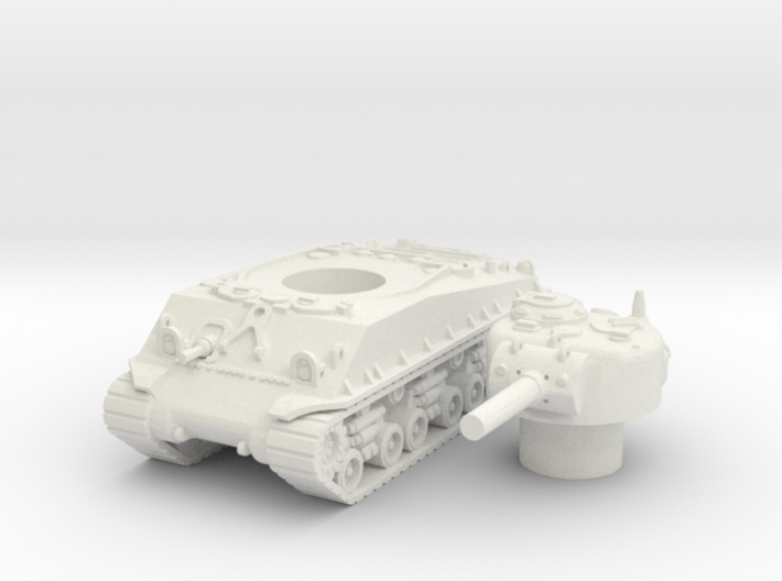 M4A3 105mm scale 1/87 3d printed