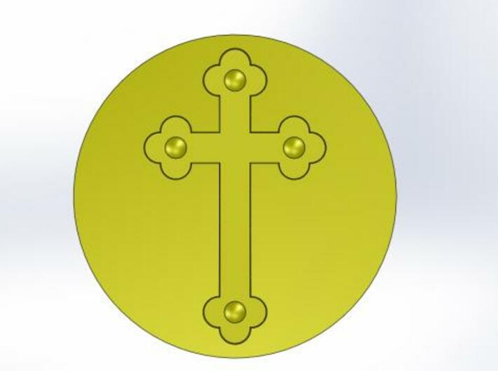 Cross Wax Seal 3d printed What the wax will look like