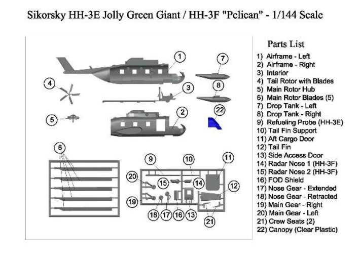 HH3-144scale-01-Airframe-Left 3d printed