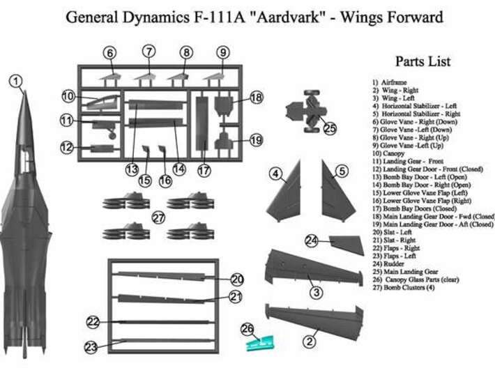 F-111A-144scale-WingsFwd-02-Wing-Right 3d printed 