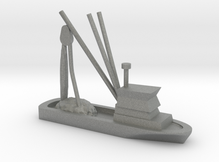 Fishing Boat Game Piece 3d printed