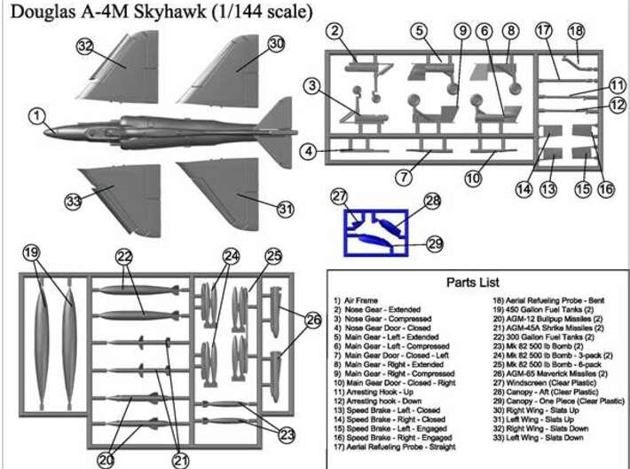 A-4M-144scale-07-Fret2 3d printed 