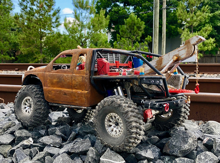 SCX10 Honcho Tow Boom Release Set Tow Truck Recove 3d printed 