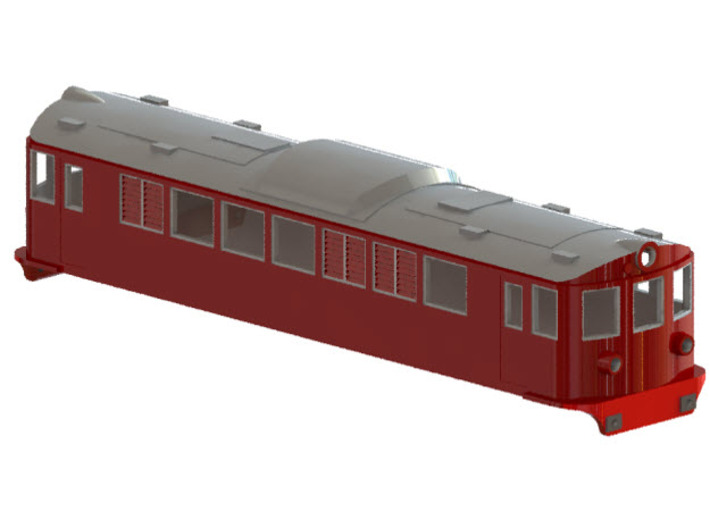 Swedish SJ electric locomotive type F - N-scale 3d printed CAD-model