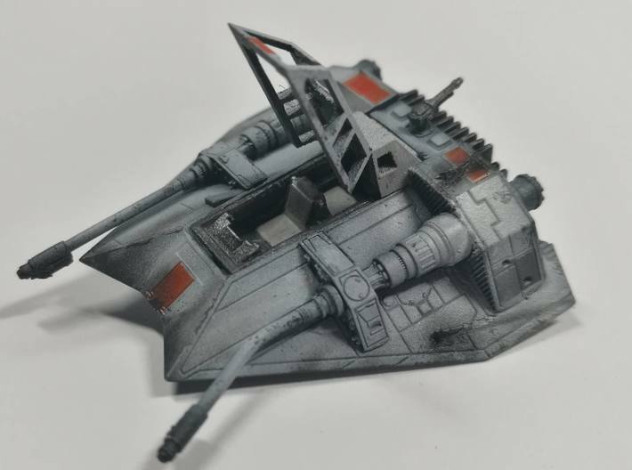 Snow speeder Canopy, Open with Flaps, 1:144 3d printed Awesome model by Luke Cornacchini, instagram.com/hedonist_farmer89