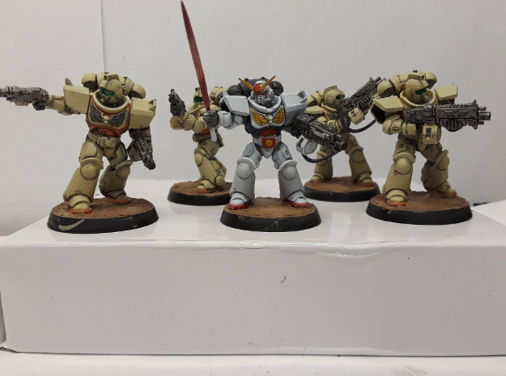 Ground GM Squad Bitz for Space Marines 3d printed Primaris Intercessors with Heads and Shoulders.