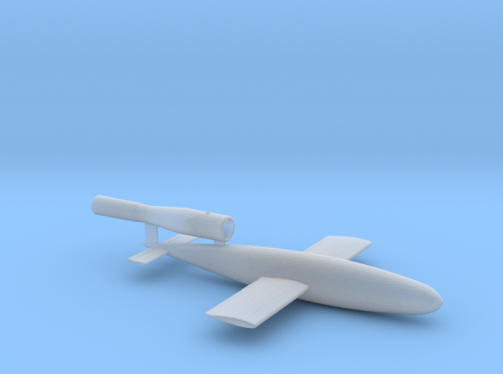 Fieseler V1 Buzz Bomb hollowed with hole at bottom 3d printed