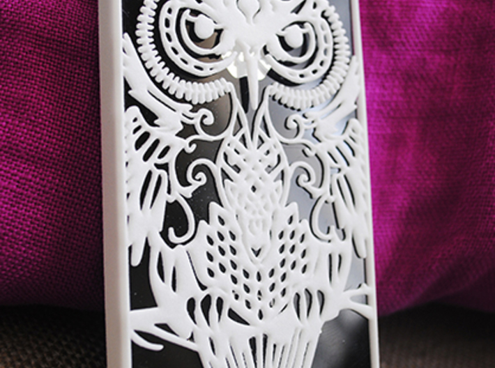 iPhone 4/4s case with owl design 3d printed 