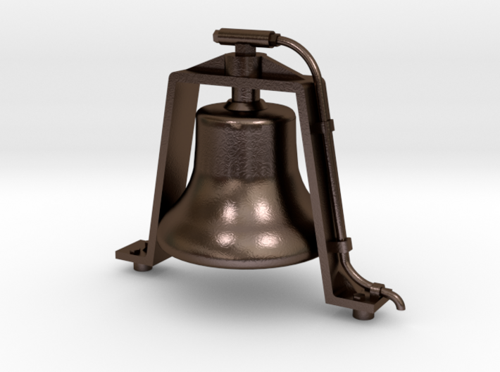 Bronze 1.5&quot; Scale Air Powered Bell 3d printed