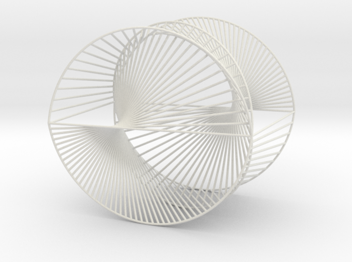 Half Inverted Cardioid Geometric 3D String Art V2 3d printed