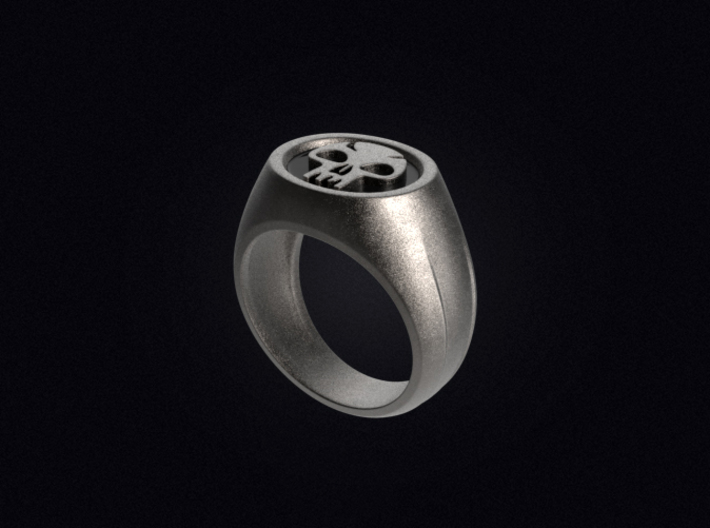 Black Mana Ring 3d printed 3D visualization of the ring in Stainless Steel