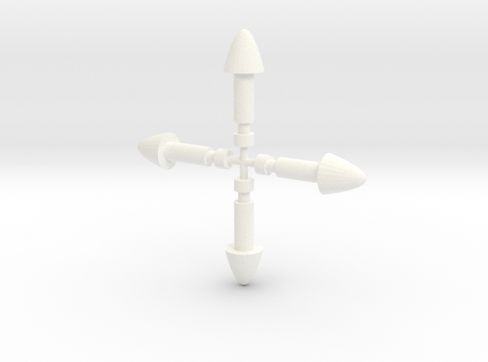 Battle Cruiser Small Missiles 3d printed